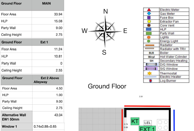 convert survey sketches into planup 2d floor plans with hlp data
